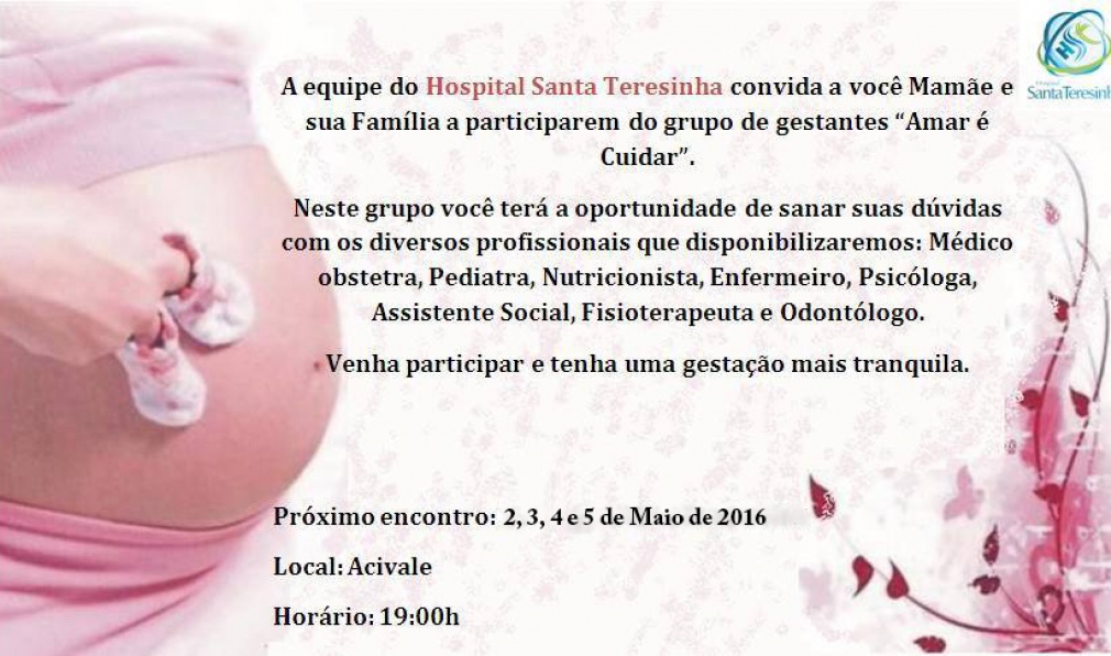 Curso de Gestante Maio 2016